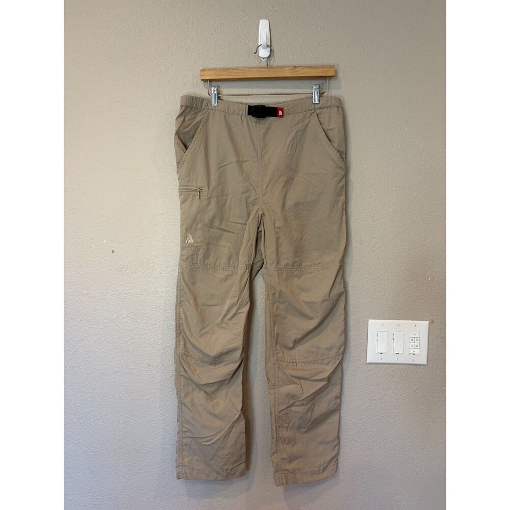 The North Face Khaki Beige Cargo Utility Hiking Pants Belted Gorpcore Womens S